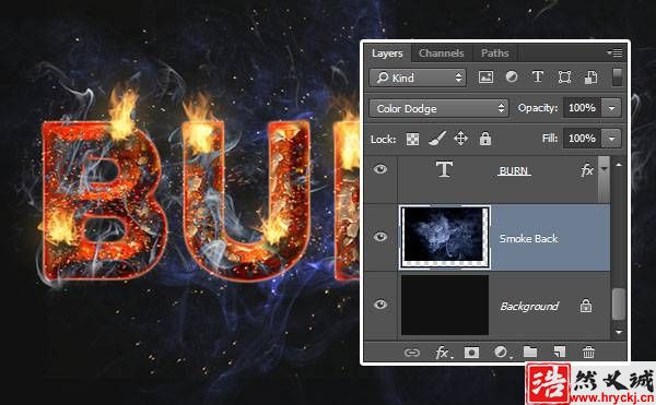 教你用PS制作炫酷燃燒藝術文字圖片效果